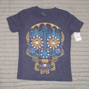 Toddler Girls' "COCO" Graphic T-Shirt- Skull
